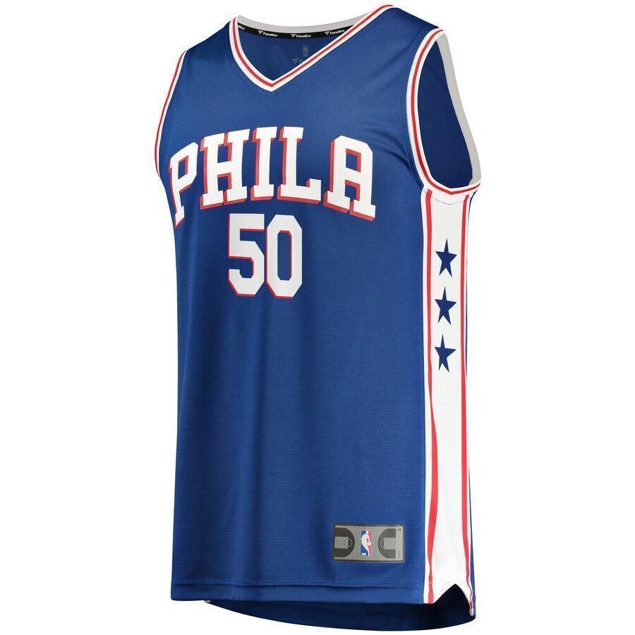 Men's Fanatics Branded Emeka Okafor Royal Philadelphia 7ers Fast Break Replica Jersey – Icon Edition  Royal