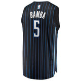 Men's Fanatics Branded Mohamed Bamba Black Orlando Magic Fast Break Replica Player Jersey  Statement Edition  Black