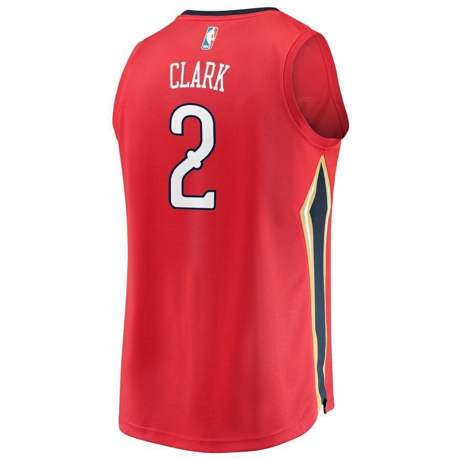 Men's Fanatics Branded Ian Clark Red New Orleans Pelicans Fast Break Replica Player Jersey  Statement Edition  Red