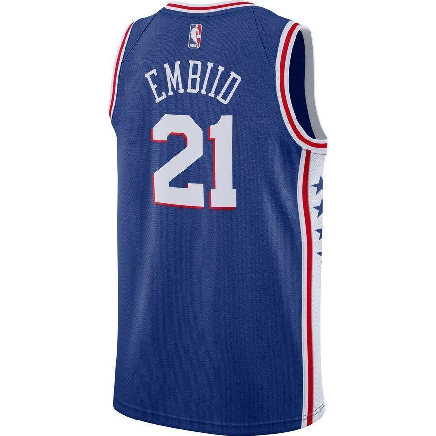 Men's Nike Joel Embiid Royal Philadelphia 7ers Swingman Jersey  Icon Edition  Royal