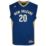 Mens New Orleans Pelicans Quincy Pondexter adidas Navy Blue Replica Road Jersey  Blue