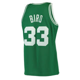 Men's Mitchell & Ness Larry Bird Kelly Green Boston Celtics  Hardwood Classics Swingman Jersey Green