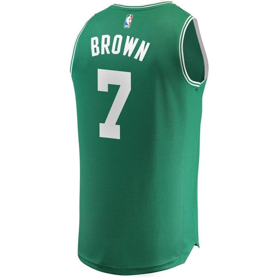 Men's Fanatics Branded Jaylen Brown Kelly Green Boston Celtics Fast Break Replica Jersey  Icon Edition  Green