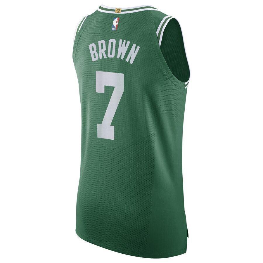 Men's Nike Jaylen Brown Green Boston Celtics Authentic Sponsor Patch Jersey – Icon Edition  Green