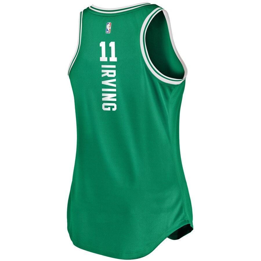 Women's Fanatics Branded Kyrie Irving Kelly Green Boston Celtics Fast Break Tank Jersey  Icon Edition  Green