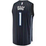 Men's Fanatics Branded Jonathan Isaac Black Orlando Magic Fast Break Replica Player Jersey  Statement Edition  Black