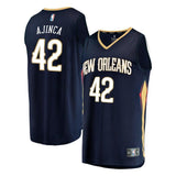 Men's Fanatics Branded Alexis Ajinca Navy New Orleans Pelicans Fast Break Replica Player Jersey  Icon Edition  Navy