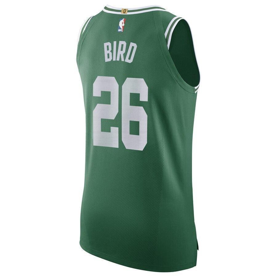 Men's Nike Jabari Bird Green Boston Celtics Authentic Sponsor Patch Jersey – Icon Edition  Green