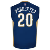 Mens New Orleans Pelicans Quincy Pondexter adidas Navy Blue Replica Road Jersey  Blue