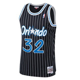 Men's Mitchell & Ness Shaquille O'Neal Black Orlando Magic  Hardwood Classics Swingman Jersey   Black
