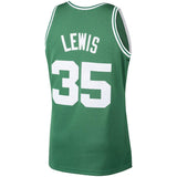 Men's Mitchell & Ness Reggie Lewis Kelly Green Boston Celtics  Hardwood Classics Swingman Jersey  Green