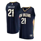 Men's Fanatics Branded Darius Miller Navy New Orleans Pelicans Fast Break Replica Player Jersey  Icon Edition  Navy