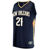 Men's Fanatics Branded Darius Miller Navy New Orleans Pelicans Fast Break Replica Player Jersey  Icon Edition  Navy