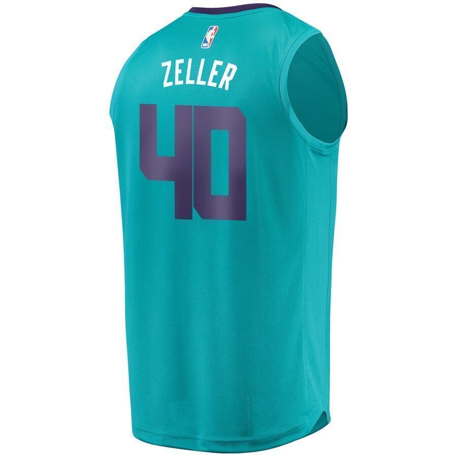 Youth Fanatics Branded Cody Zeller Teal Charlotte Hornets Fast Break Player Jersey  Icon Edition  Aqua