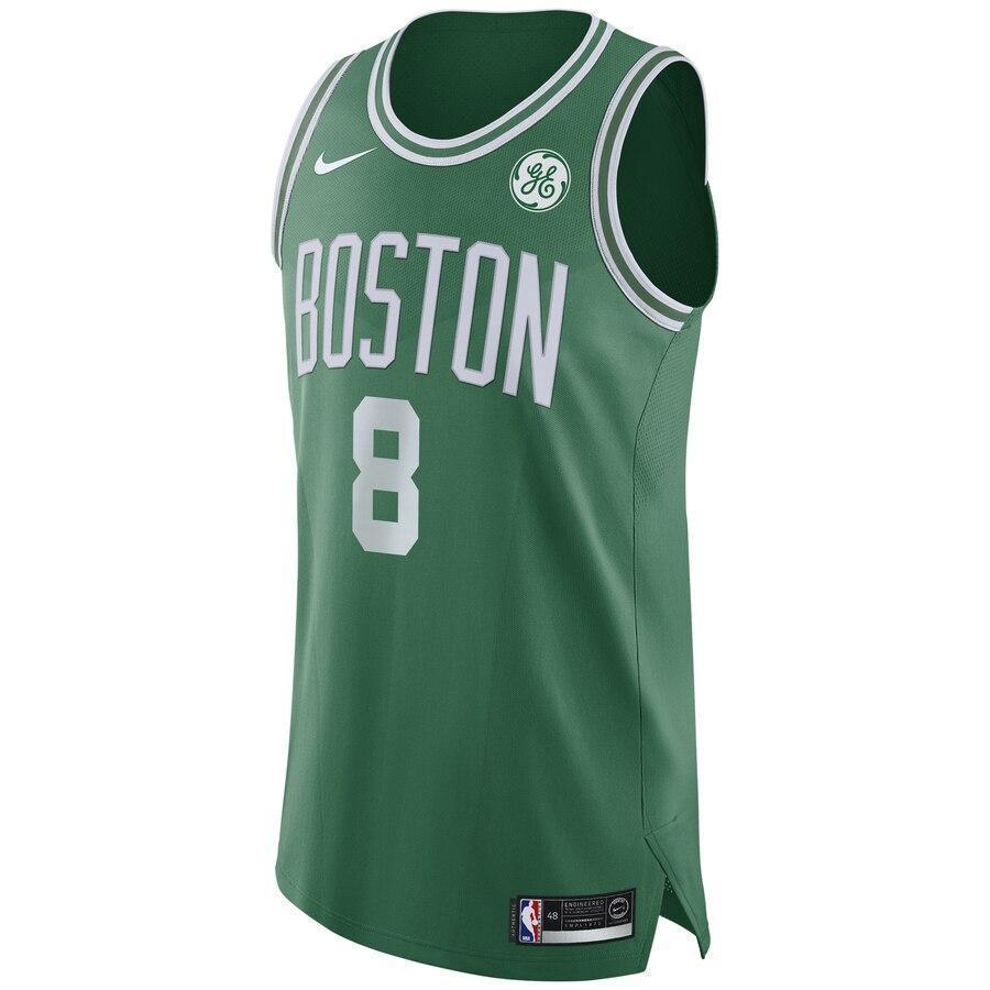 Men's Nike Shane Larkin Green Boston Celtics Authentic Sponsor Patch Jersey – Icon Edition  Green