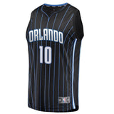 Men's Fanatics Branded Evan Fournier Black Orlando Magic Fast Break Replica Jersey  Statement Edition  Black