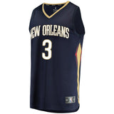 Men's Fanatics Branded Nikola Mirotic Navy New Orleans Pelicans Fast Break Player Jersey  Icon Edition  Navy