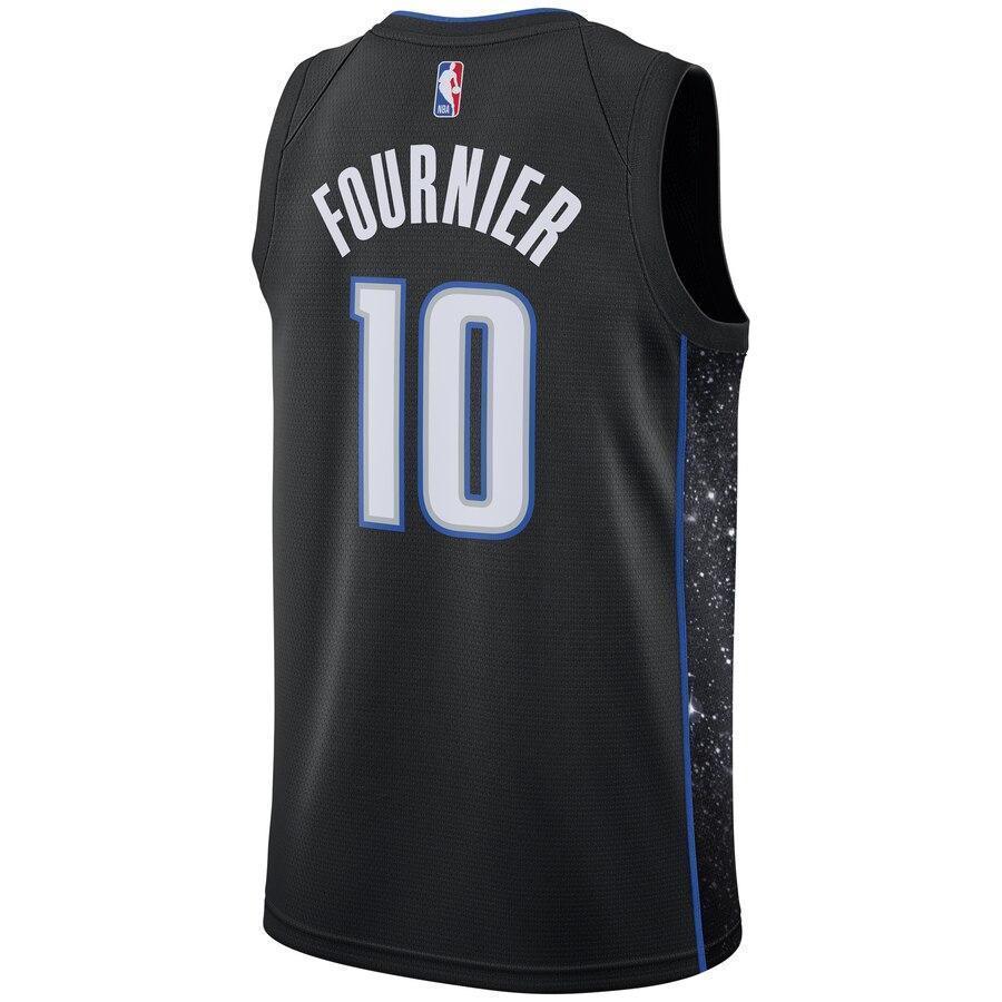 Men's Nike Evan Fournier Black Orlando Magic City Edition Swingman Jersey  Black