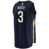 Men's Fanatics Branded Nikola Mirotic Navy New Orleans Pelicans Fast Break Player Jersey  Icon Edition  Navy