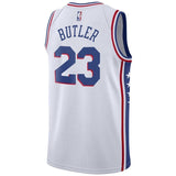 Men's Nike Jimmy Butler White Philadelphia 7ers Swingman Sponsor Patch Jersey  Association Edition  White