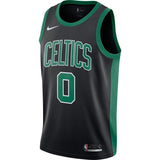 Men's Nike Jayson Tatum Black Boston Celtics Replica Swingman Jersey  Statement Edition  Black