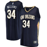 Men's Fanatics Branded Kenrich Williams Navy New Orleans Pelicans Fast Break Replica Jersey – Icon Edition  Navy