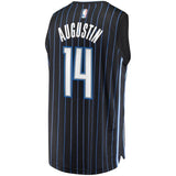 Men's Fanatics Branded DJ Augustin Black Orlando Magic Fast Break Replica Player Jersey  Statement Edition  Black