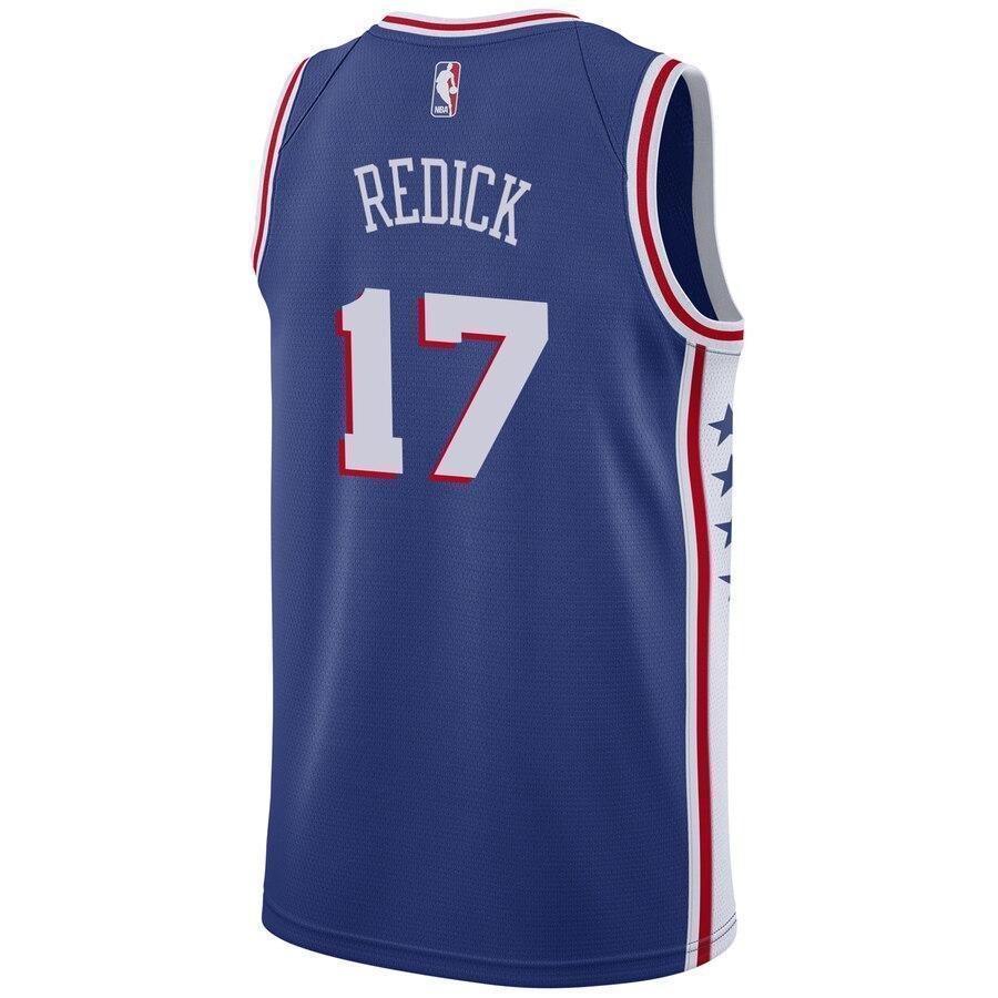 Men's Nike JJ Redick Royal Philadelphia 7ers Swingman Sponsor Patch Jersey  Icon Edition  Royal