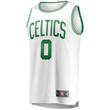 Men's Fanatics Branded Jayson Tatum White Boston Celtics Fast Break Replica Jersey  Association Edition  White
