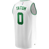 Men's Fanatics Branded Jayson Tatum White Boston Celtics Fast Break Replica Jersey  Association Edition  White