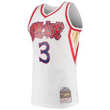 Men's Mitchell & Ness Allen Iverson White Philadelphia 7ers  Chinese New Year Swingman Throwback Jersey  White