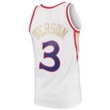 Men's Mitchell & Ness Allen Iverson White Philadelphia 7ers  Chinese New Year Swingman Throwback Jersey  White