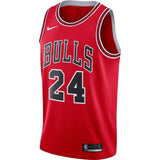 Men's Nike Lauri Markkanen Red Chicago Bulls Replica Swingman Jersey  Icon Edition  Red
