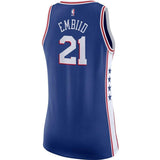 Women's Nike Joel Embiid Royal Philadelphia 7ers Swingman Jersey  Icon Edition  Royal