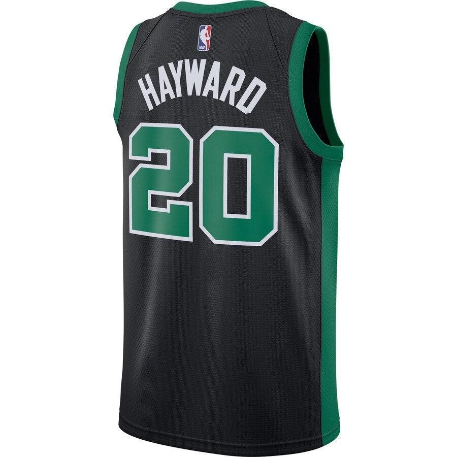 Men's Nike Gordon Hayward Black Boston Celtics Swingman Jersey  Statement Edition  Black
