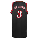 Adidas Allen Iverson Philadelphia 7ers The Answer Soul Swingman Nickname Jersey  Black