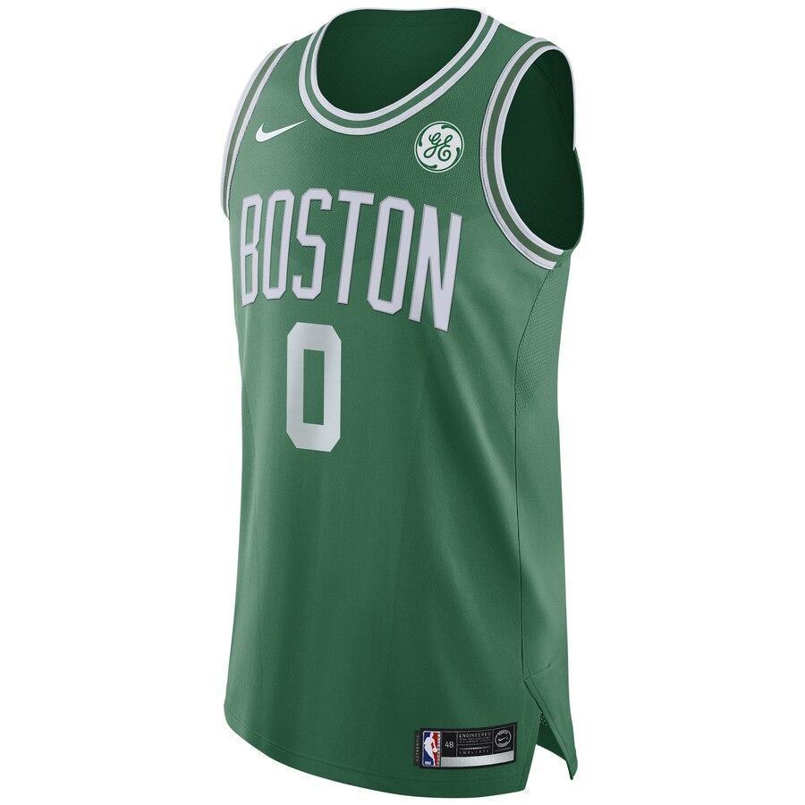 Men's Nike Jayson Tatum Green Boston Celtics Authentic Sponsor Patch Jersey – Icon Edition  Green
