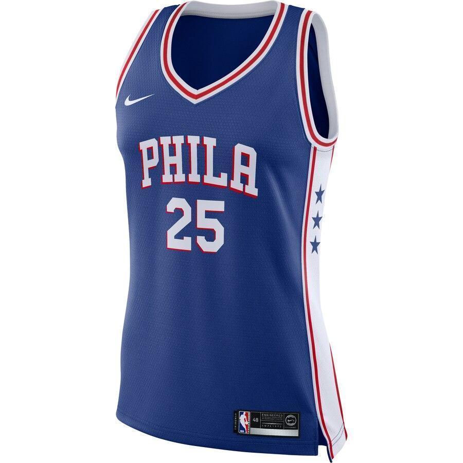 Women's Nike Ben Simmons Royal Philadelphia 7ers Swingman Jersey  Icon Edition  Royal