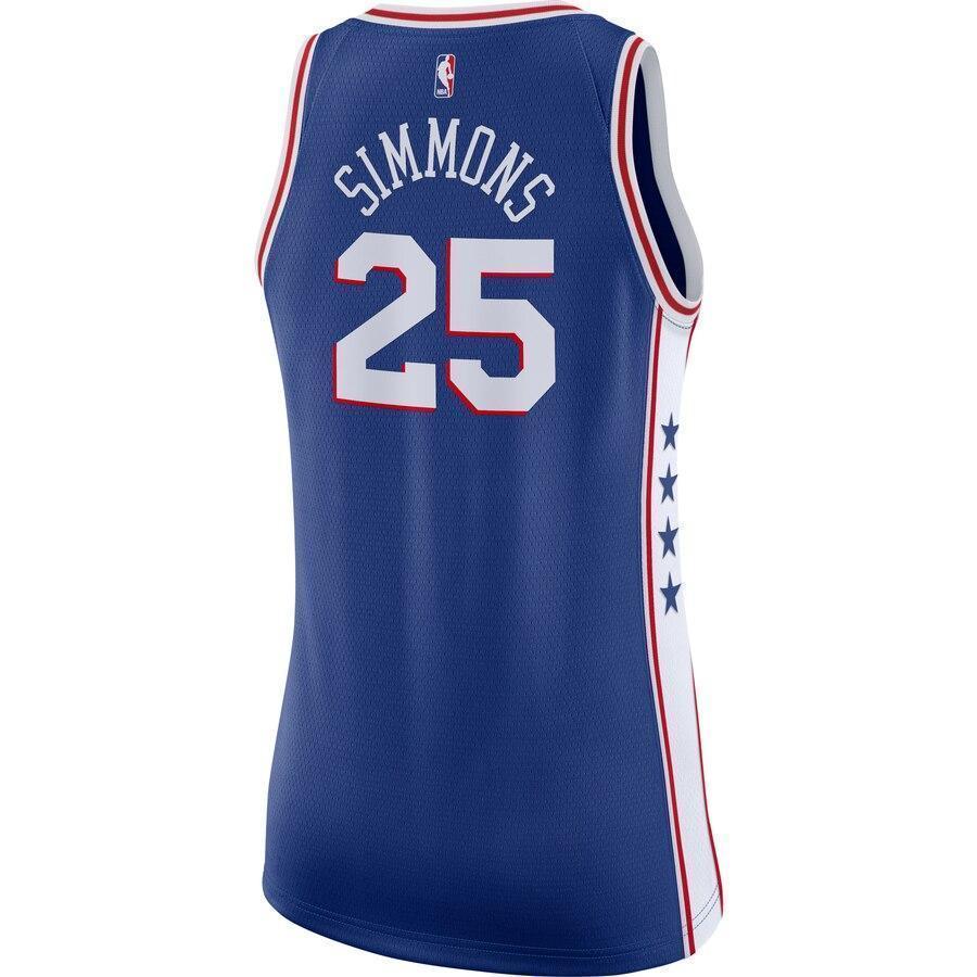Women's Nike Ben Simmons Royal Philadelphia 7ers Swingman Jersey  Icon Edition  Royal