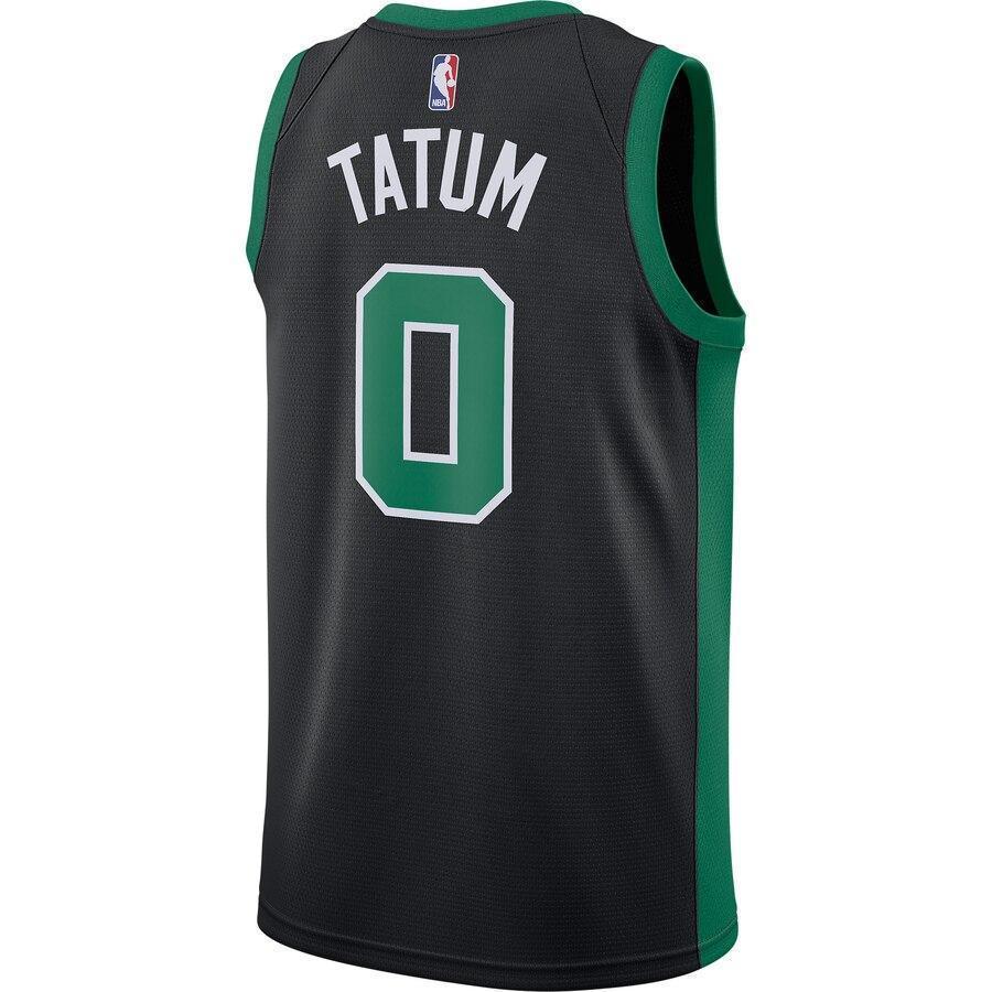 Men's Nike Jayson Tatum Black Boston Celtics Replica Swingman Jersey  Statement Edition  Black