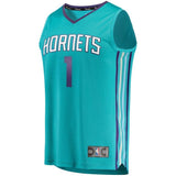 Youth Fanatics Branded Malik Monk Teal Charlotte Hornets Fast Break Player Jersey  Icon Edition  Aqua