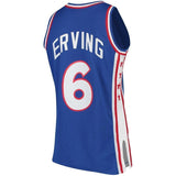 Men's Mitchell & Ness Julius Erving Royal Philadelphia 7ers Hardwood Classics Swingman Jersey  Royal