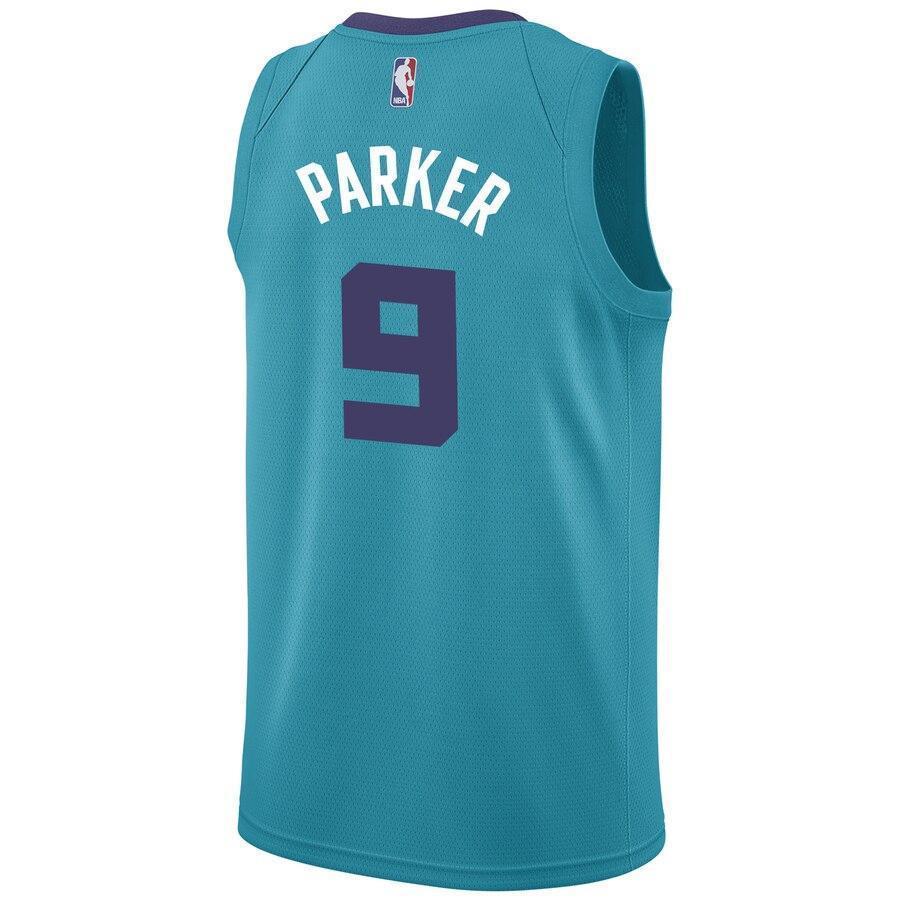Men's Jordan Brand Tony Parker Teal Charlotte Hornets Swingman Sponsor Patch Jersey – Icon Edition  Aqua