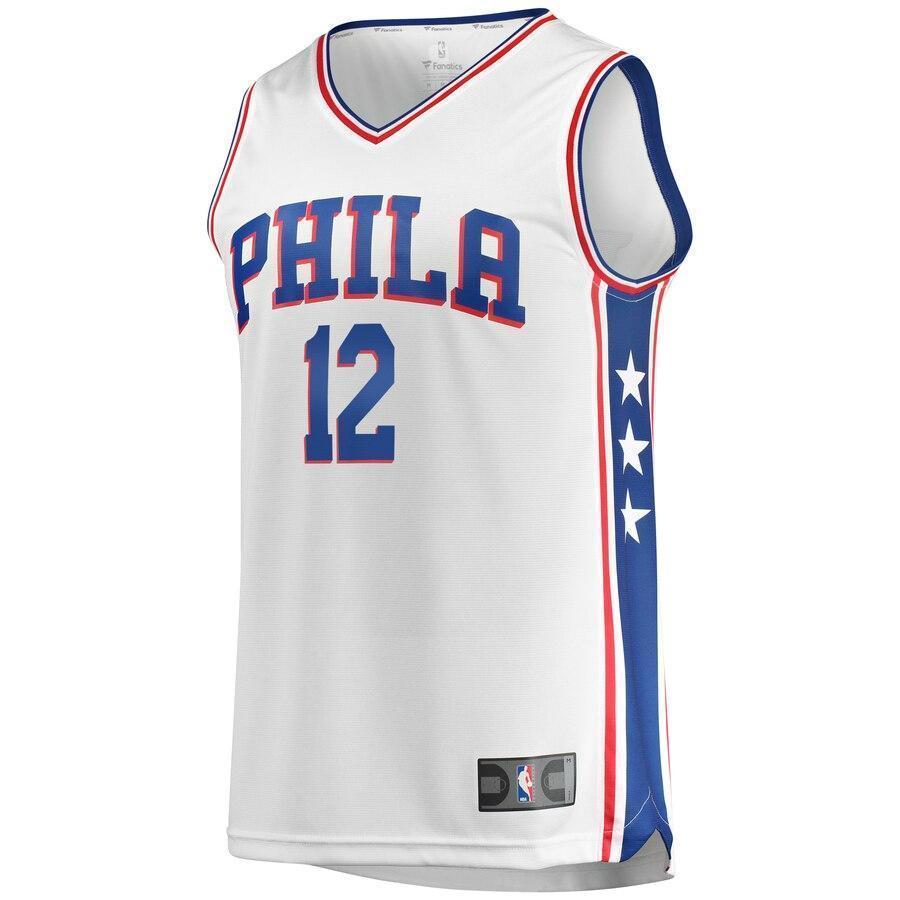 Men's Fanatics Branded T.J. McConnell White Philadelphia 7ers Fast Break Jersey  Association Edition  White