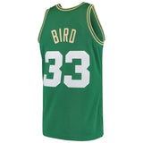 Men's Mitchell & Ness Larry Bird Green Boston Celtics  Chinese New Year Swingman Throwback Jersey  Green