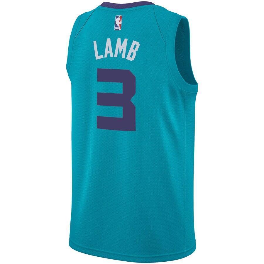 Men's Jordan Brand Jeremy Lamb Teal Charlotte Hornets Swingman Sponsor Patch Jersey – Icon Edition  Aqua