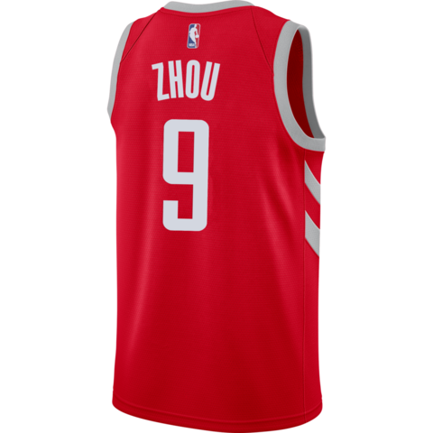 Zhou Qi Houston Rockets Icon Edition Swingman Jersey  Red